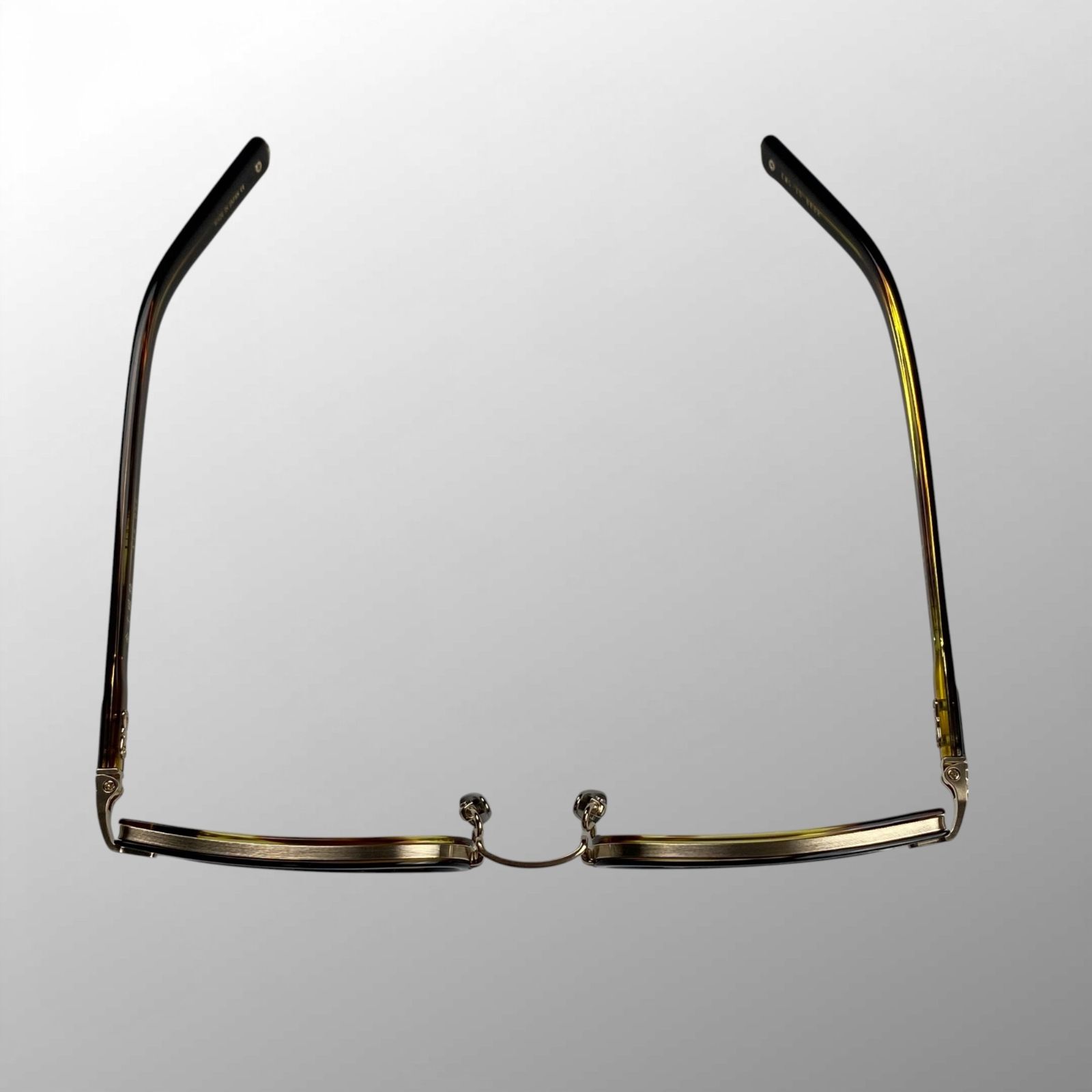 美品】 金子眼鏡 K18シリーズ / KMG-15 BKBR 度なしレンズ 伊達メガネ