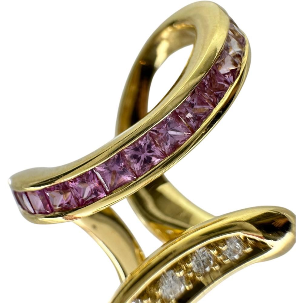 Jeunet/ジュネ】カラーグラデーションピンクサファイア 0.89ct