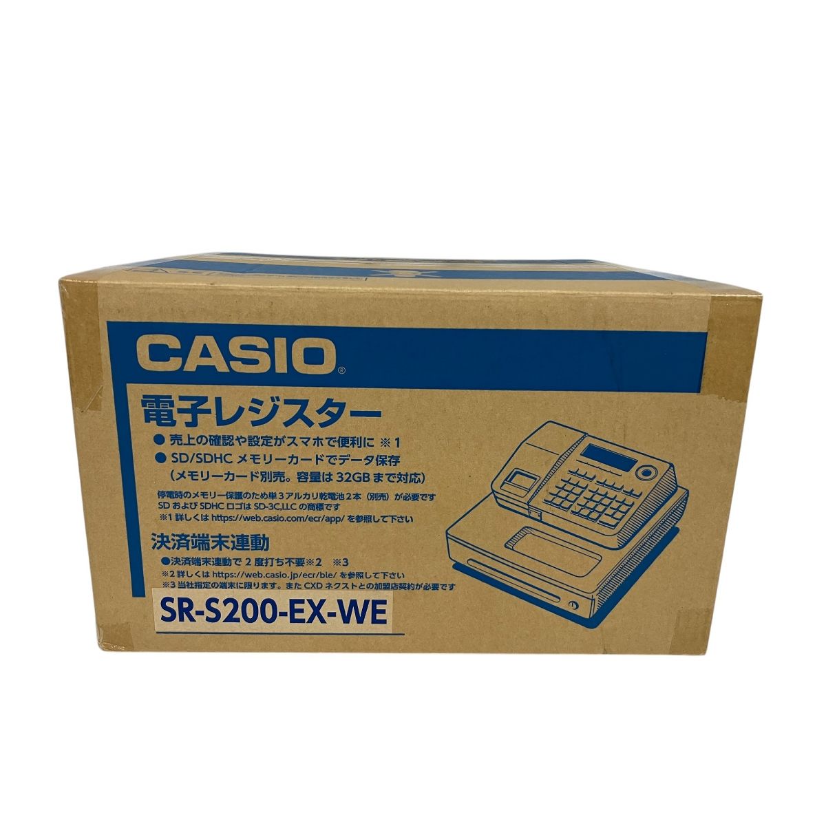 CASIO SR-S200-EX-WE レジスター カシオ 未使用 未開封 S9445631