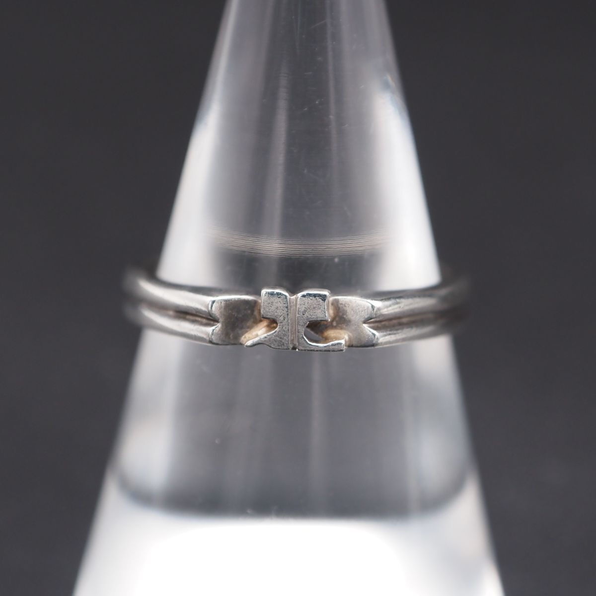 K942 Courreges クレージュ SILVER925刻印 リング ロゴ デザイン