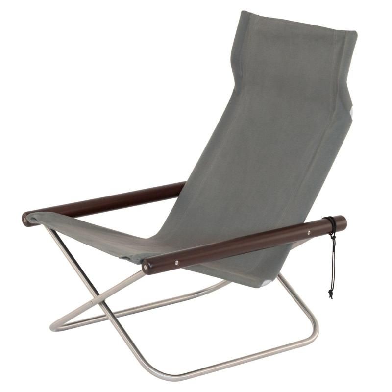 NychairX ニーチェア X ダークブラウン|グレー NY-141| 折りたたみ椅子 デザイナーズチェア 新居猛 パーソナルチェア
