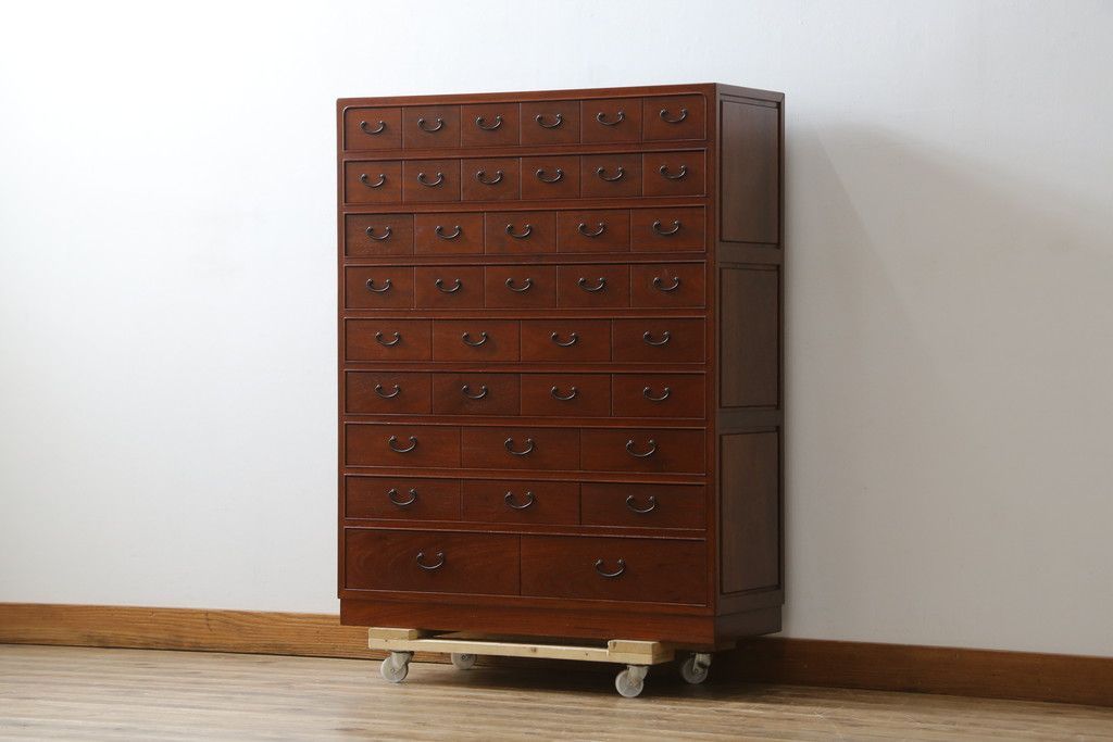 無印良品 タモ材 三段チェストワイド 無印良品】シンプルなデザインで