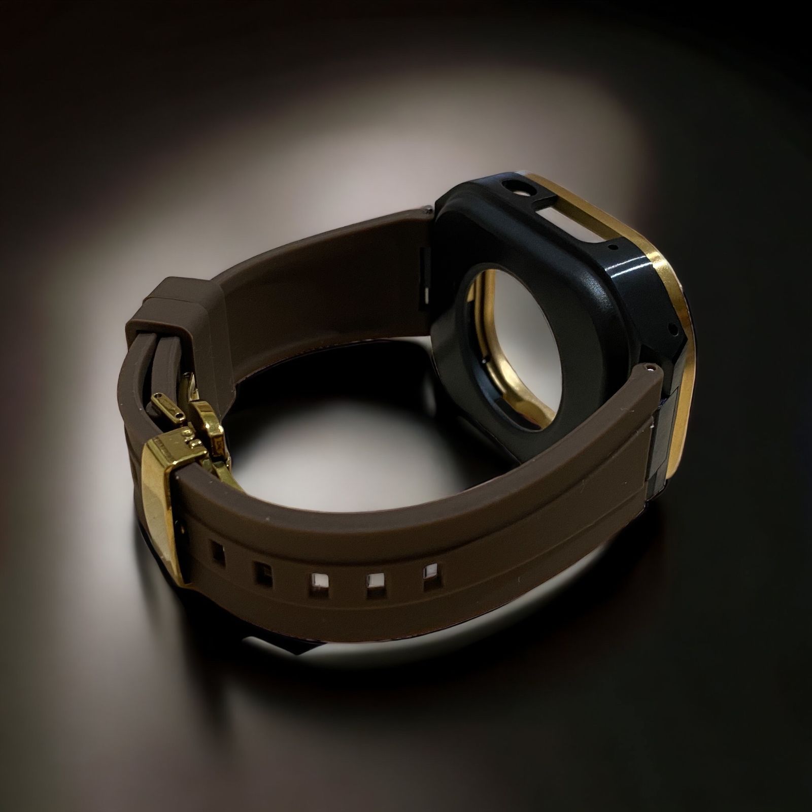 セット 49mm ゴールド ラバー apple watch ultra 2 ブラウン セット 49mm ゴールド ラバー apple watch ultra 2 ブラウン