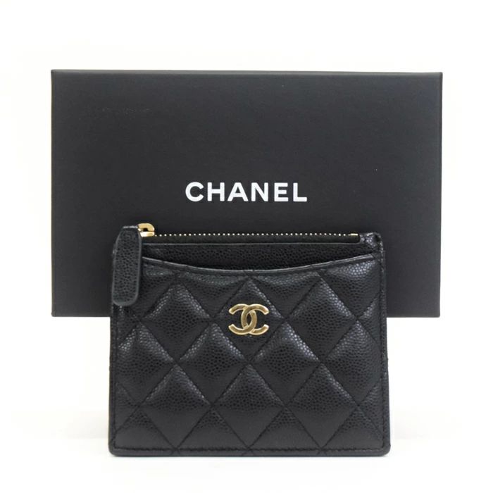 シャネル CHANEL マトラッセ コインカードケース キャビアスキン  
