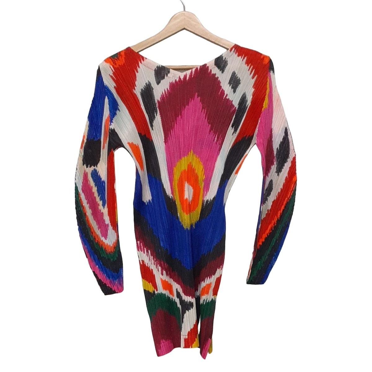 プリーツプリーズ PLEATS PLEASE サイズ3 L - 黒×ピンク×マルチ  