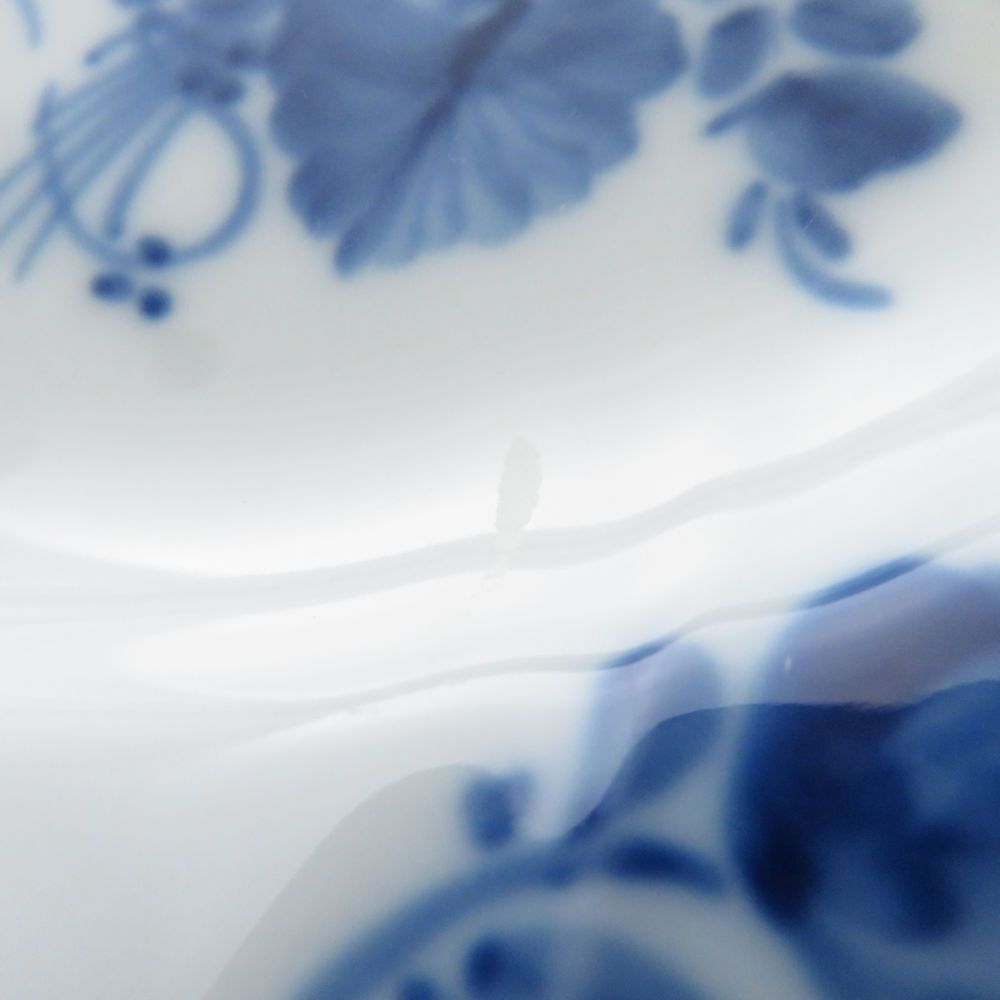 美品 ROYAL COPENHAGEN ロイヤルコペンハーゲン ブルーフラワーカーブ  