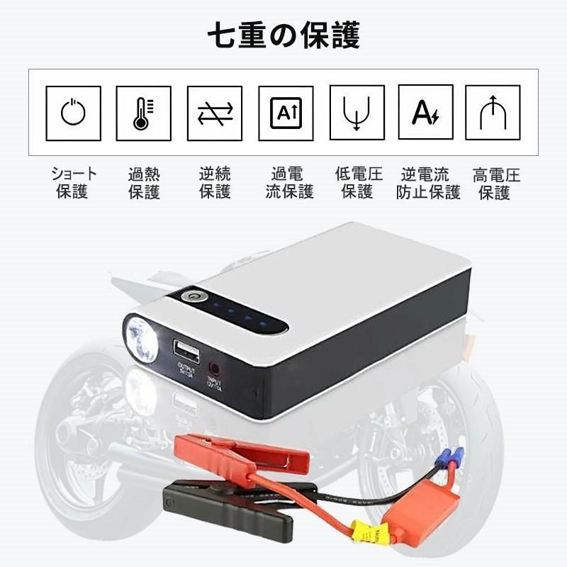 ジャンプスターター エンジンスターター 車用 LEDライト機能搭載