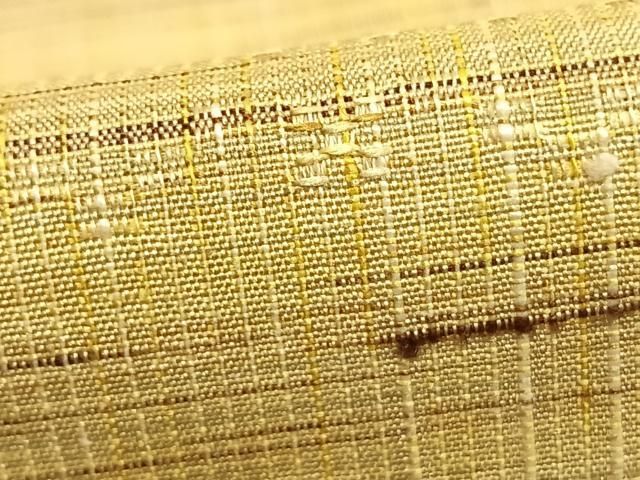 平和屋着物▽上質な紬 単衣 花織 縞 正絹 逸品 AABA7446fy - メルカリ