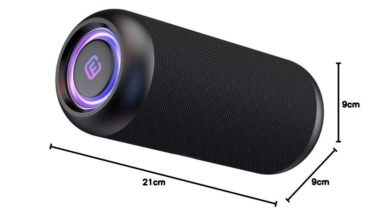  Bluetooth 防水 SDカード ブルートゥース スピーカー 重低音 大音量 ステレオ 長時間 防塵 LED 光る ワイヤレス ポータブル ゲーミング 風呂 40 s ハンズフリー TWS PC テレビ 手元 iPhone 対応 黒 CW 1 L その他 ポータブルプレーヤー