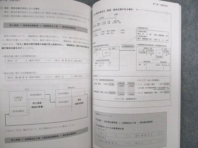 UN01-019 資格の大原 公認会計士講座 簿記講座 テキスト/個別計算問題集 2022年合格目標 未使用品 計2冊 31M4D