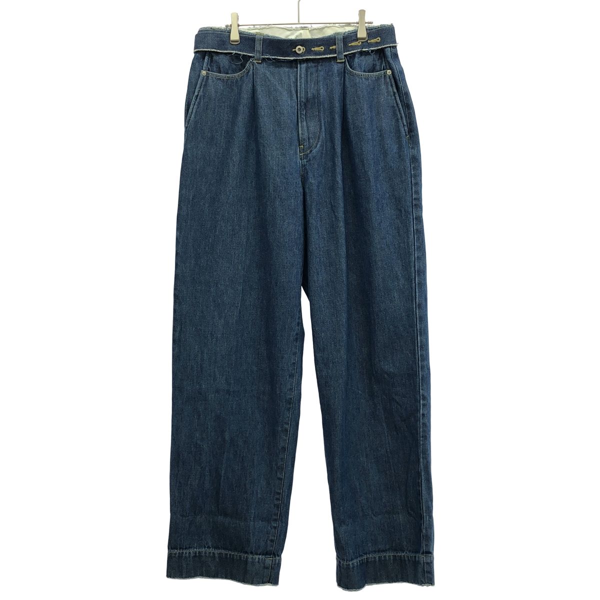 YOKE ヨーク 21SS CUT-OFF WIDE-LEGGED DENIM TROUSERS デニムパンツ 