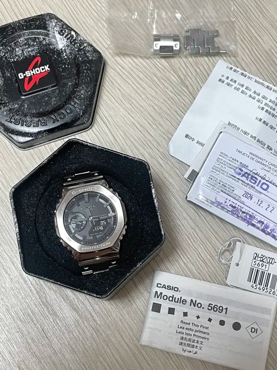 G-SHOCK ジーショック G ー SHOCK GM B2100D 1ADR ステンレススチール