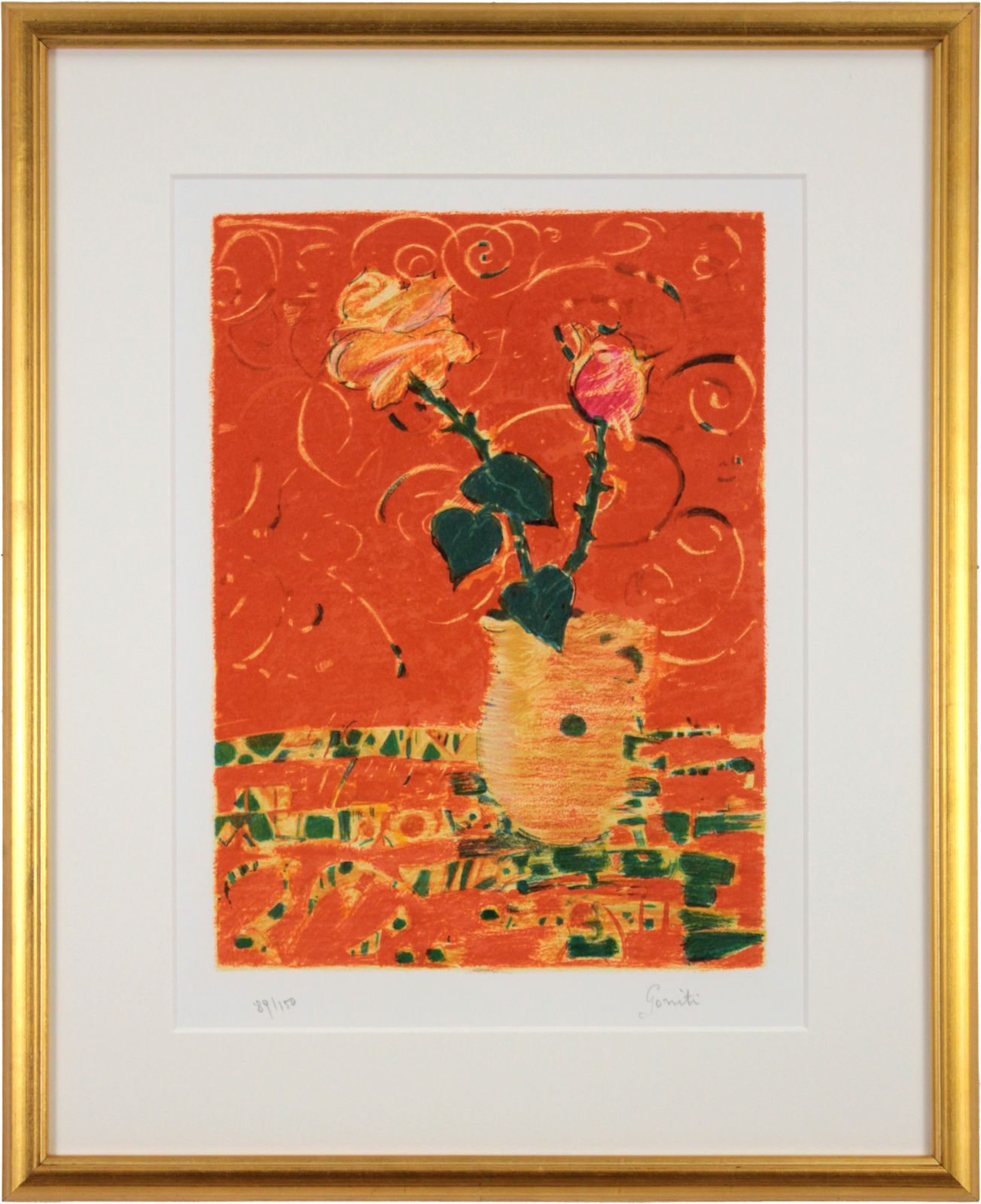 ジル・ゴリチ 「バラ」 リトグラフ 版画 絵画 ジル・ゴリチ 「バラ」 リトグラフ 版画 絵画 - メルカリ