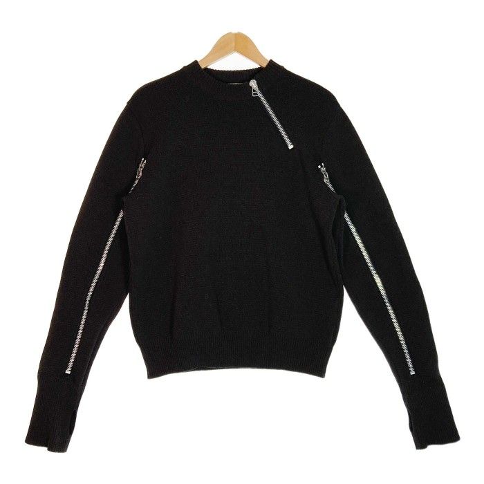 ☆JOHN LAWRENCE SULLIVAN ジョンローレンスサリバン 20SS ZIPPED KNIT SWEATER ジップ ニット ブラウン  sizeM - メルカリ