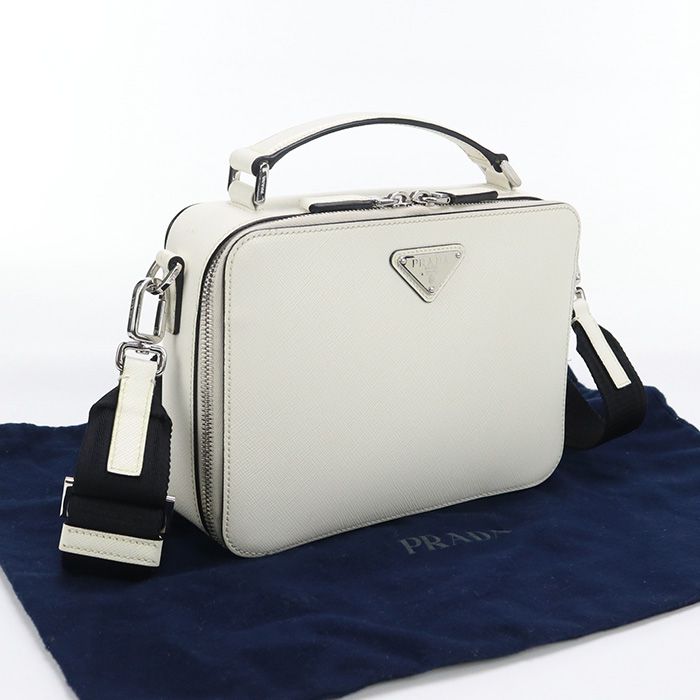 PRADA プラダ サフィアーノレザーバッグ ブリック 2VH069 ハンドバッグ レザー メンズ