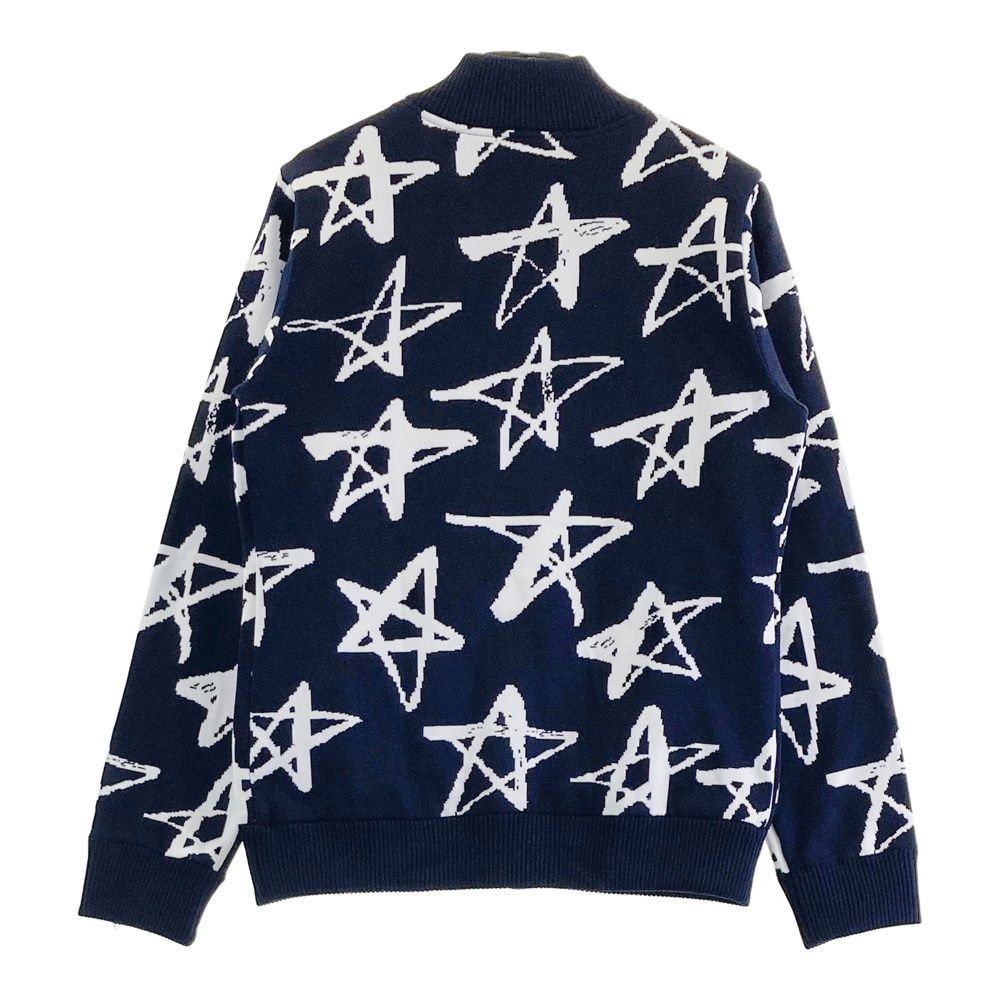 サイズ M LOUD MOUTH ラウドマウス 長袖ジップジャケット シューティングスター柄 ネイビー系 240101533977 ゴルフウェア レディース ストスト