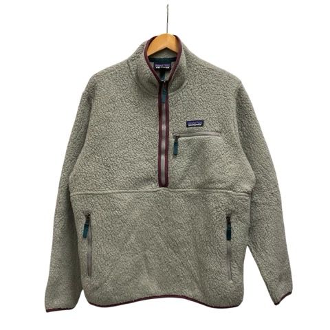 パタゴニア Patagonia トレーナー 長袖 ハイネック ボア 無地 ロゴ STY22835FA19 L グレー 赤 レッド