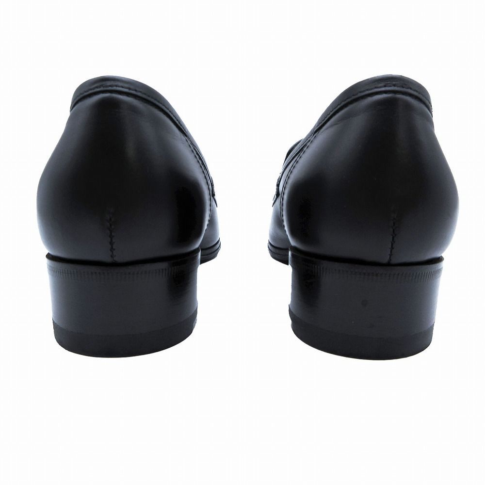 美品 GUCCI レザー ホースビットローファー 黒 34C GUCCI グッチ インターロッキングG ホースビット レザー