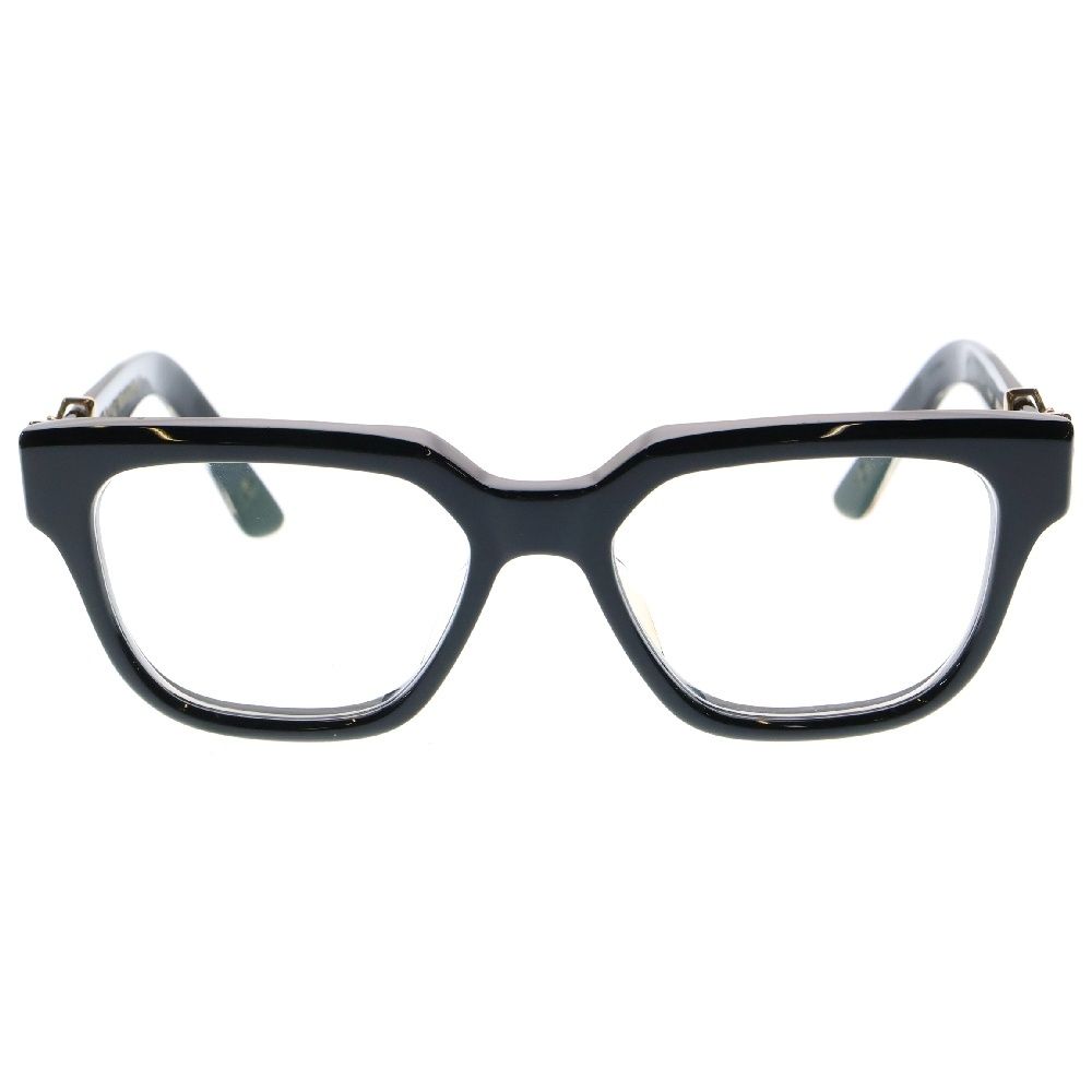 CHROME HEARTS クロムハーツ VAGILLIONAIREII ダガーテンプルウェリントンアイウェア ブラック|ゴールド サイズ54□19-152