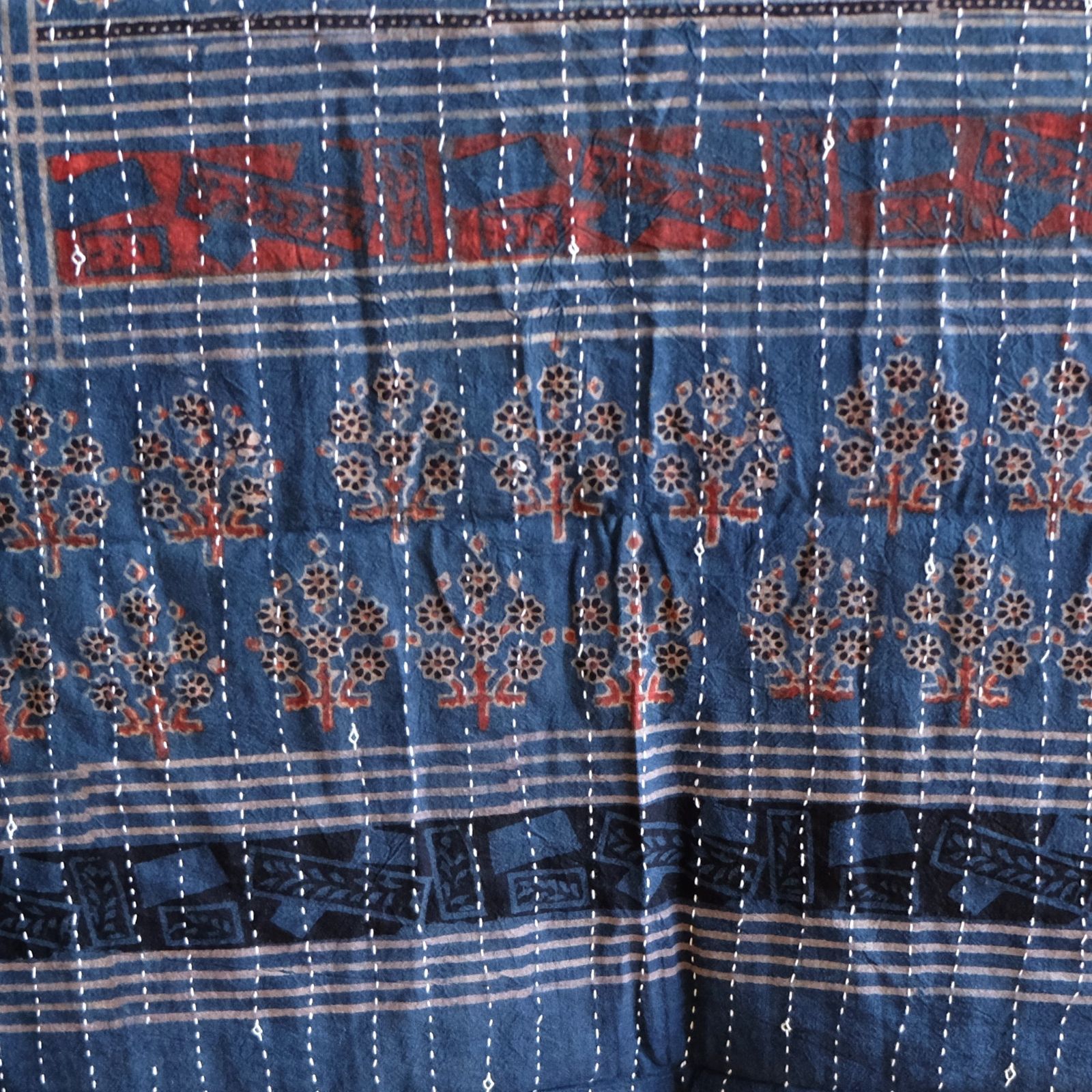 インド綿 ブロックプリント