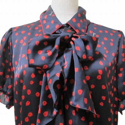 ナラカミーチェ NARA CAMICIE 大きいサイズ ブラウス 半袖 総柄