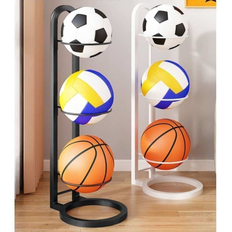 ボールスタンド 玄関 ボール 収納 3段 バスケボールスタンド ボールラック サッカーボールスタンド ボール収納 整理 片付け 玄関収納 省スペース フットボール スポーツボールラック ボールタワー cSog598