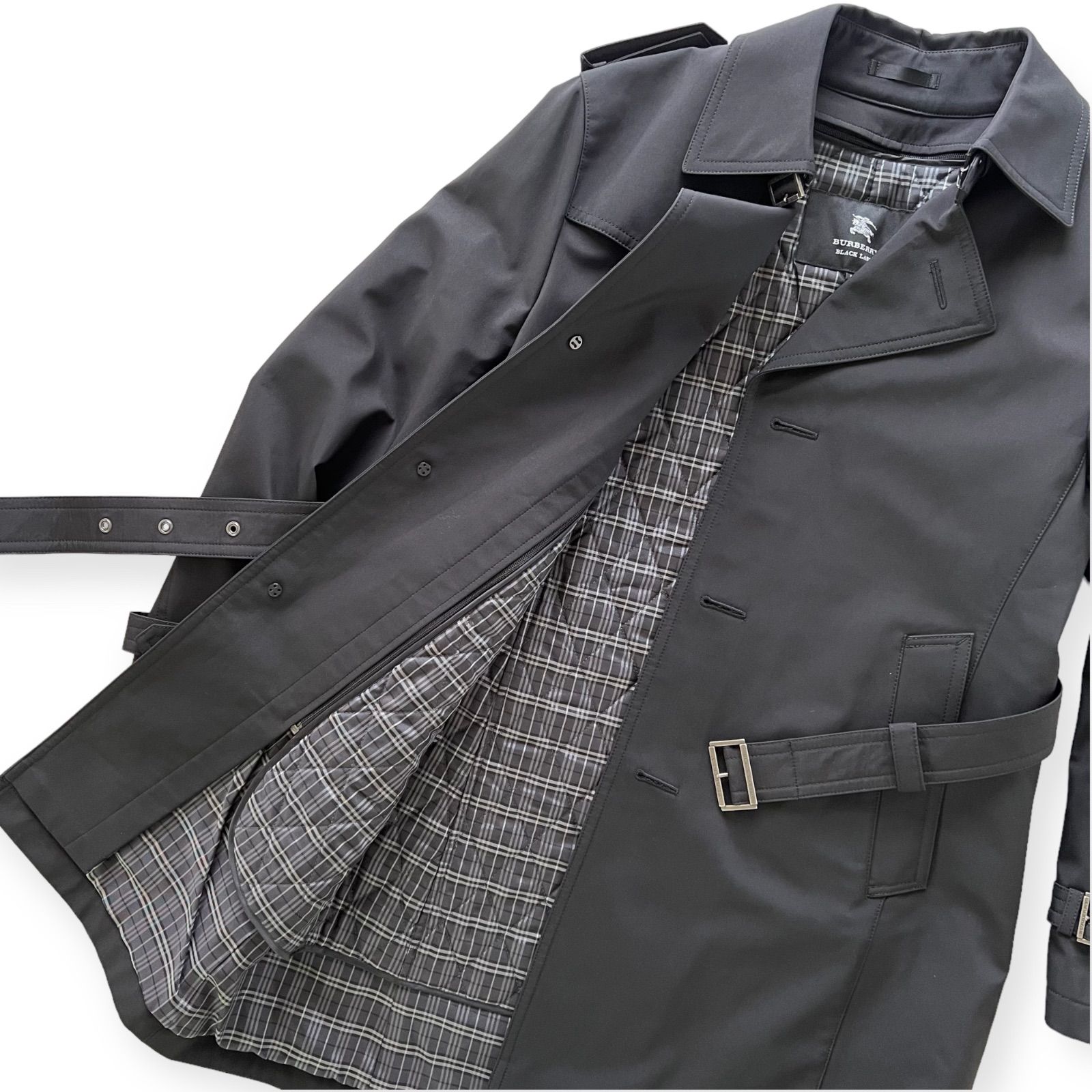 バーバリートレンチコートノバチェックベージュライナー付36 極美品