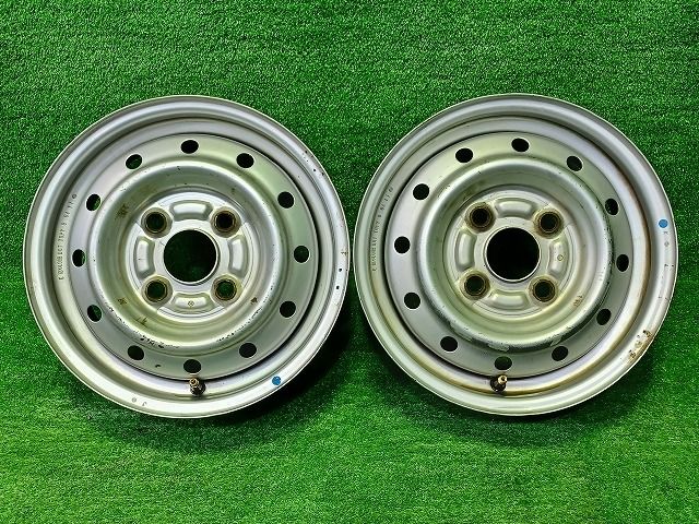車 スズキ SUZUKI 純正 エブリィ 2本 ホイール スチール シルバー 12