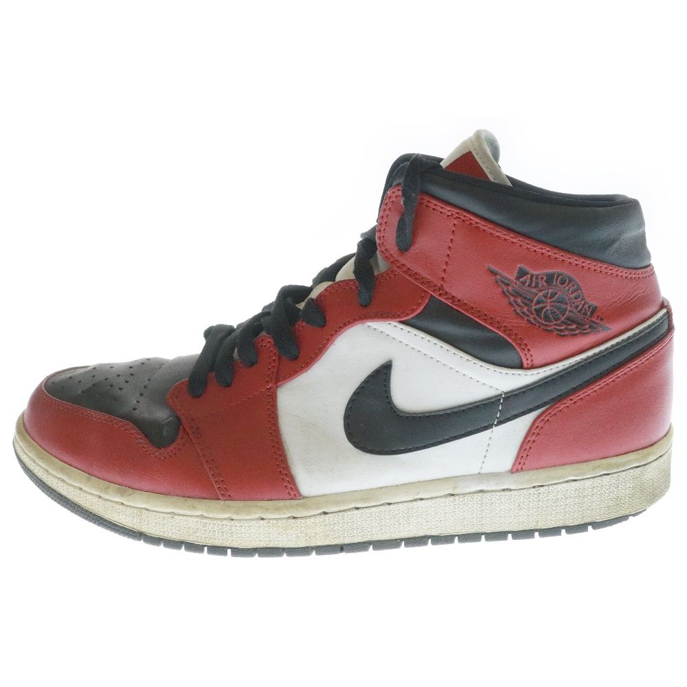 NIKE (ナイキ) AIR JORDAN 1 MID BRED TOE エアジョーダン ブレッド