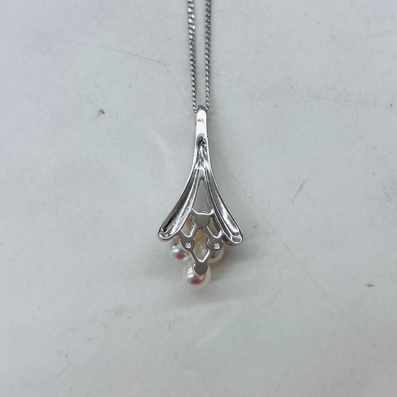 美品 MIKIMOTO ミキモト パールネックレス アコヤベビー SV925