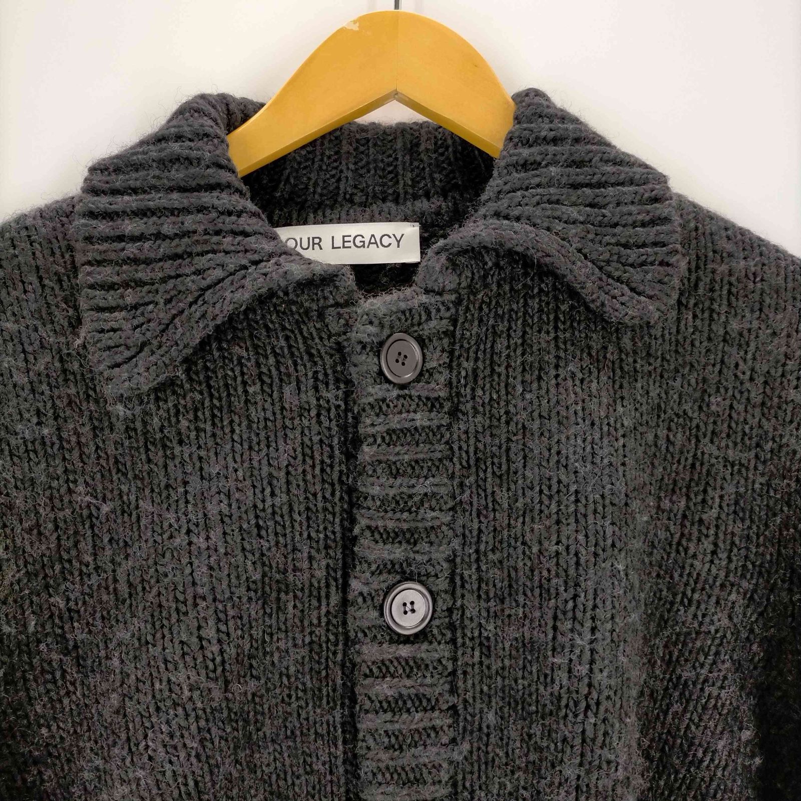 アワーレガシィー OUR LEGACY 23AW BIG CARDIGAN Shadow Black Funky 