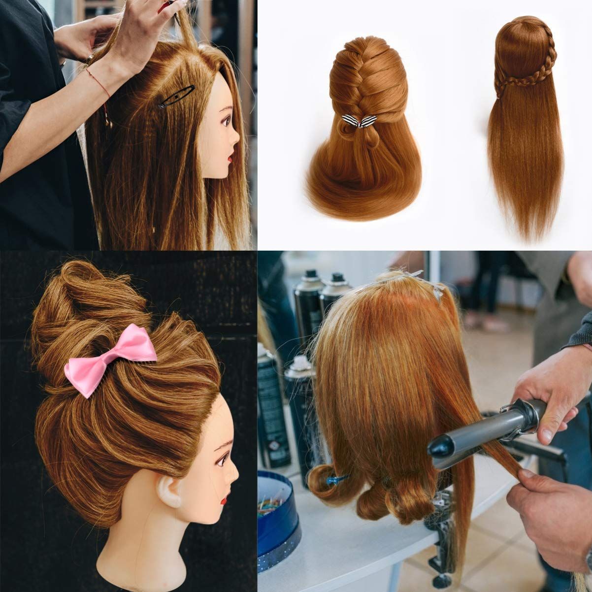 レディー プロ用 カット練習用 編み込み練習用 実技試験用 カット