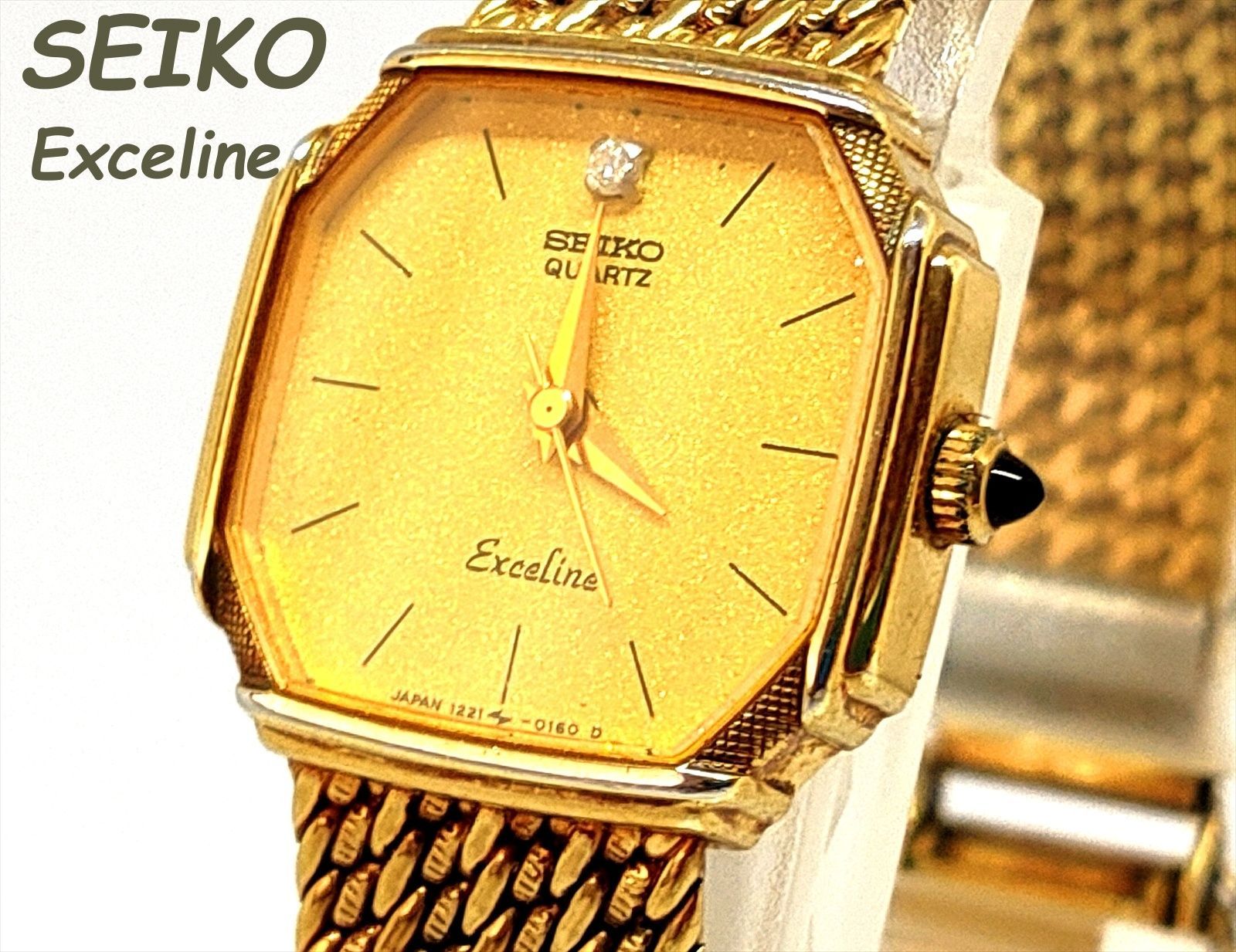 SEIKO レディース腕時計 Exceline エクセリーヌ ゴールドカラー