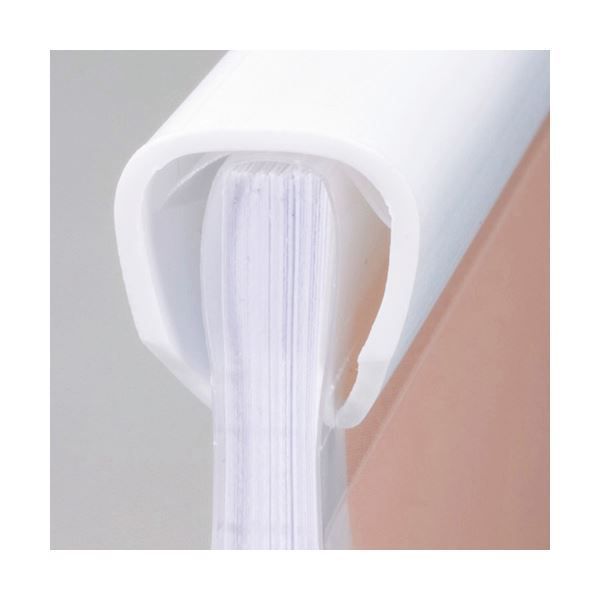 まとめ コクヨ レールクリヤーホルダー クリアホルダー 厚とじ PP A4タテ 40枚収容 白 フ-W760WX5 1パック 5冊 ×5セット