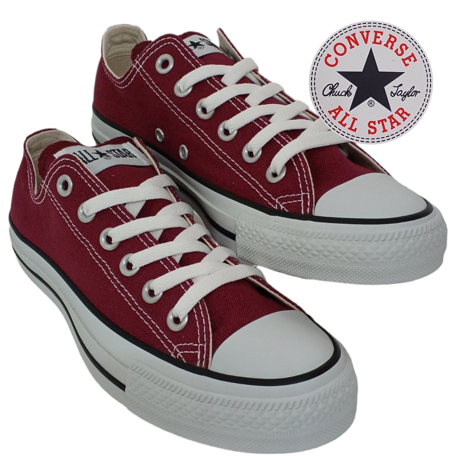 Converse basse outlet bordo