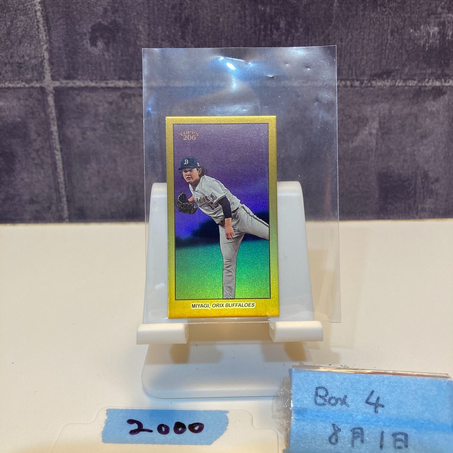 TOPPS 206 NPB カード　オリックス　宮城　50シリアル 2024 Topps 206 宮城大弥 02/50 オリックスバファローズ Gold