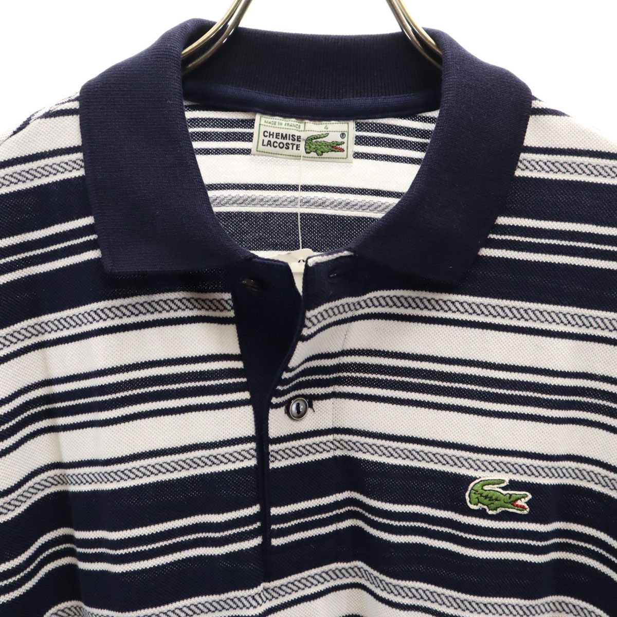 【新品 未使用】シュミーズ ラコステ 半袖 ポロシャツ サイズM デッドストック 未使用 CHEMISE LACOSTE シュミーズラコステ 70s 80s