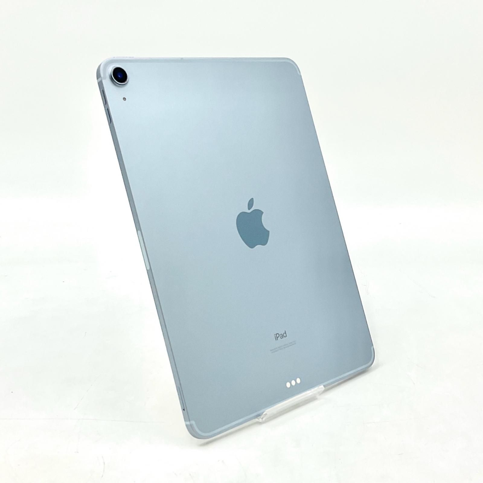 全額返金保証 最速発送 Apple iPad Air 第4世代 64GB スカイブルー WiFi Cellular Softbank 白ロム 動作 済