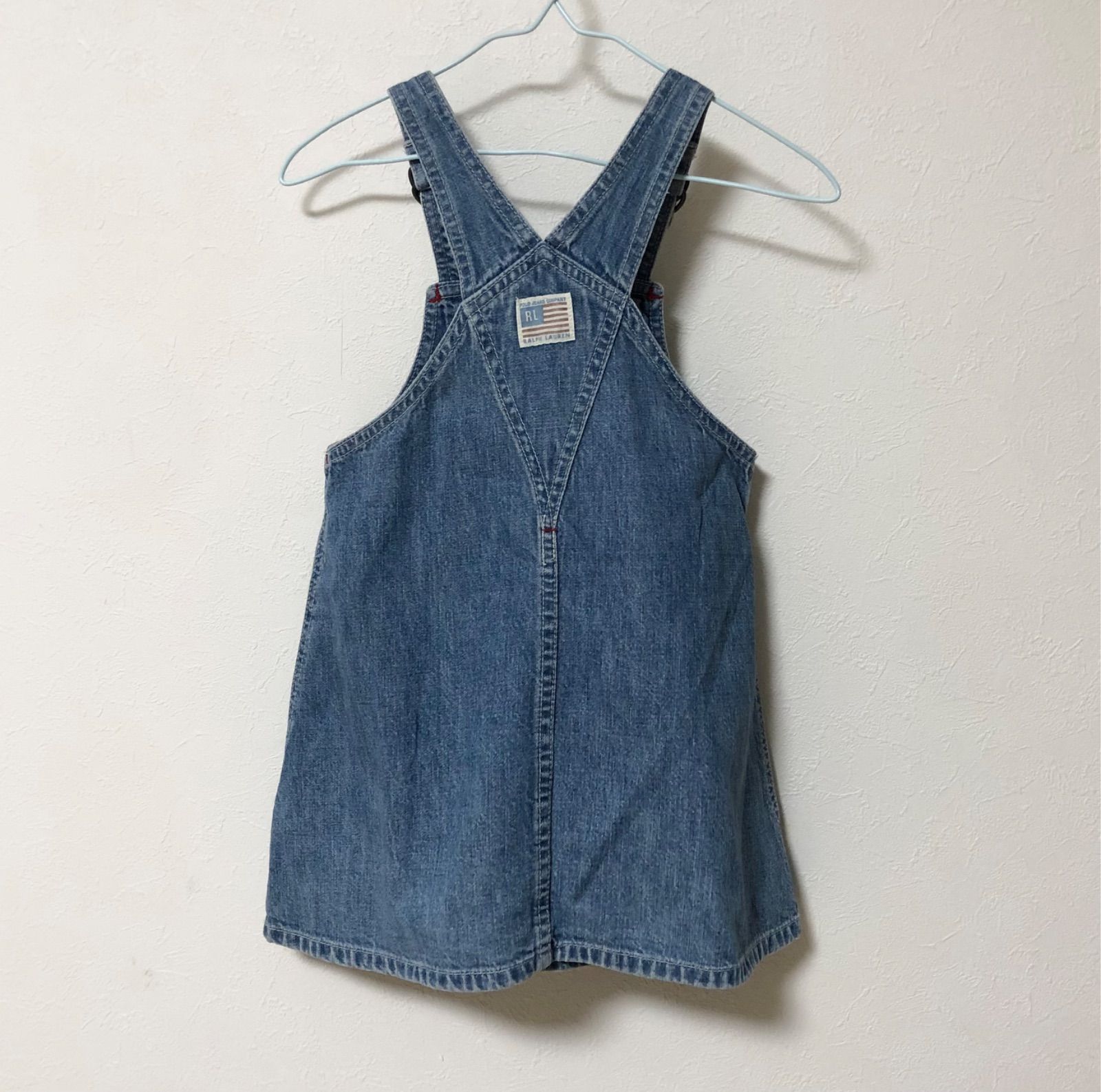 希少 ポロジーンズ ラルフローレン デニム サロペット オーバーオール スカート POLO Ralph Lauren デニム キッズ スカート サロペット - メルカリ