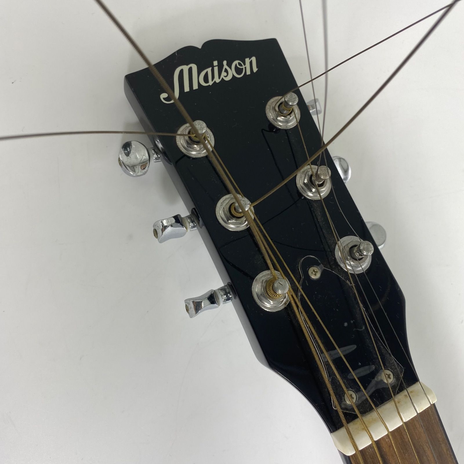 アコースティックギター サンバースト メーカー不明 ヘッド割修復あり Maison アコースティックギター LF-22/VS サンバースト 初心者