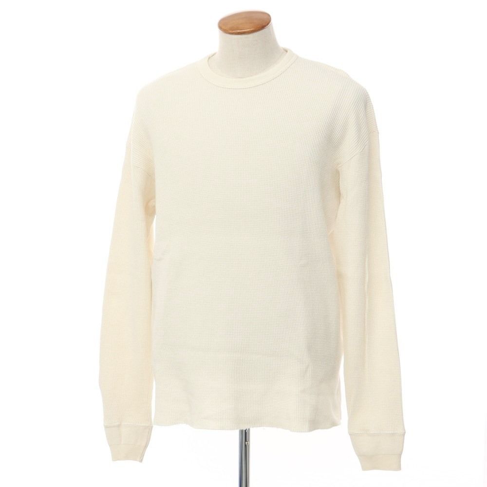 AURALEE サーマル 長袖 カットソー アイボリー 中古】オーラリー AURALEE コットンウール サーマル 長袖 Tシャツ