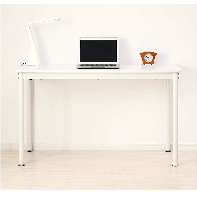 [山善] デスク パソコンデスク 幅120×奥行45×高さ70cm 【耐荷重80kg】 傷や汚れに強い天板 角が丸い 組立品 オフホワイト/アイボリー MFD1245R(OW/IV) 0