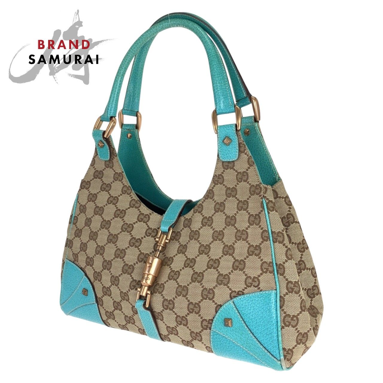 GUCCI グッチ ニュージャッキー GG柄 ライトブルー 水色