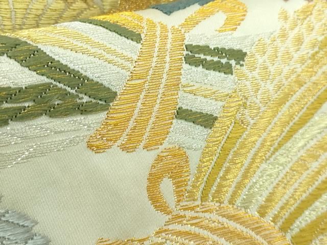 平和屋着物□極上 六通柄袋帯 唐織錦 皇吉祥文 金銀糸 さが美扱い 逸品  