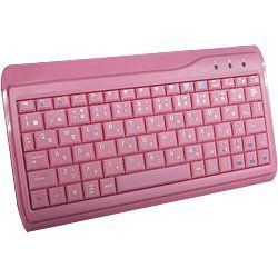 【】(未使用･未開封品)AOTECH 日本語78キー スリムミニキーボード [ ピンク ] AOK-78PI
