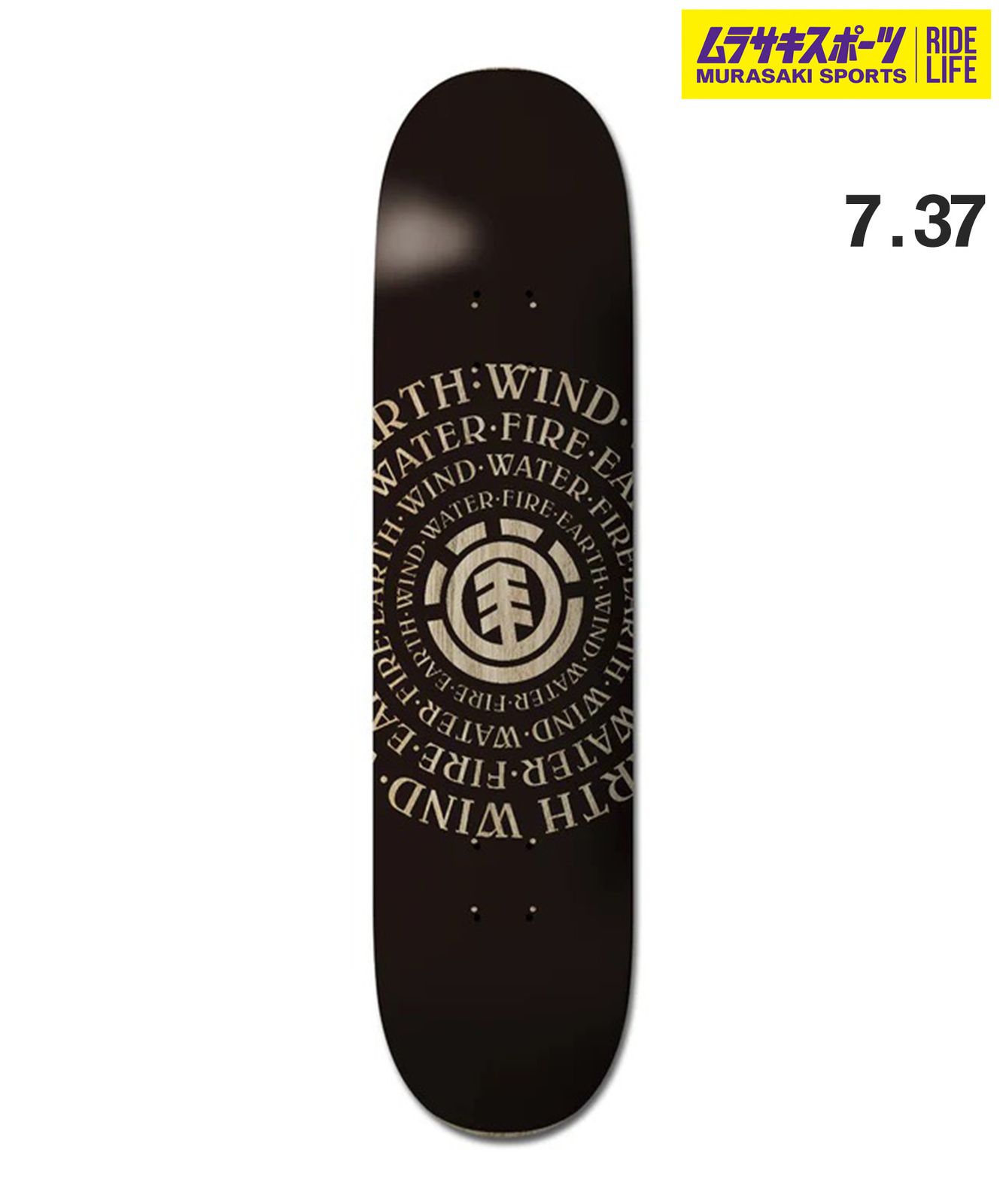 ムラスポ公式 ELEMENT エレメント スケートボード キッズ デッキ 7.3inch SEALERS BLACK BF027-024 ムラサキスポーツ