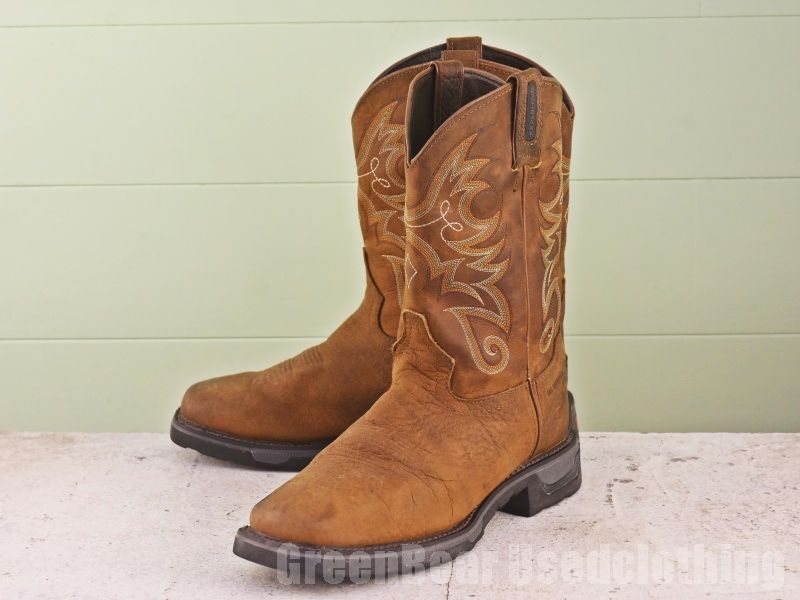 B726 メンズ Tony Lama ウエスタンブーツ 茶 11D 29cm