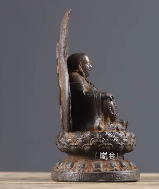 鉄器 鉄仏 蓮華弥勒仏像 装飾品 工芸品 美術品 置物 おしゃれ 美術 品