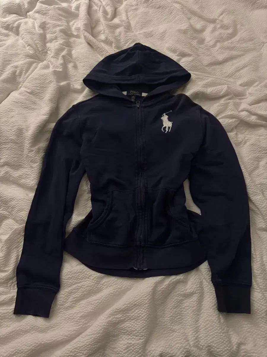 ポロ ラルフローレン ビックポニー ネイビー ジップアップ