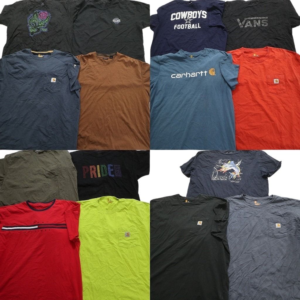 古着卸 まとめ売り ブランドMIX 半袖Tシャツ 15枚セット (メンズ 2XL /3XL /4XL /5XL ) カーハート ディッキーズ ノーティカ MT0901